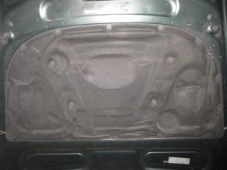 шумоизоляция капота Audi A6 4F/C6 2006, 3.2 л., FSI, AUK, бензин, АКПП, зеленый, седан, полный привод