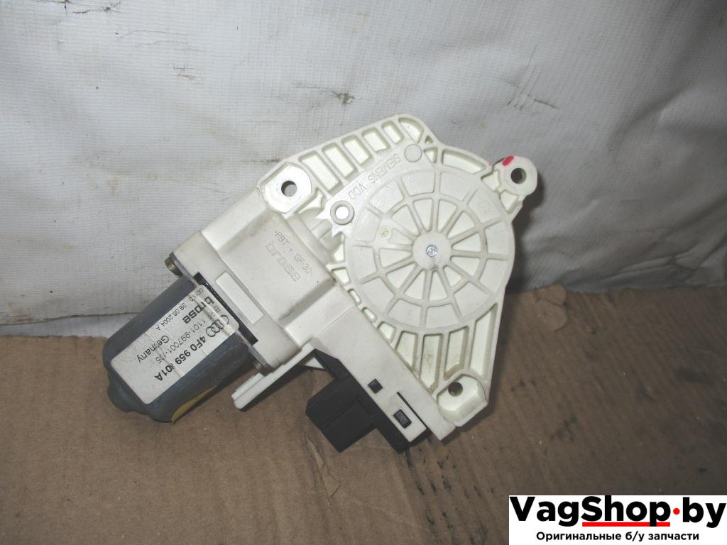 моторчик стеклоподъемника задний левый Audi A6 4F/C6 2006, 3.2 л., FSI, AUK, бензин, АКПП, зеленый, седан, полный привод, 4F0959801A - фото №1