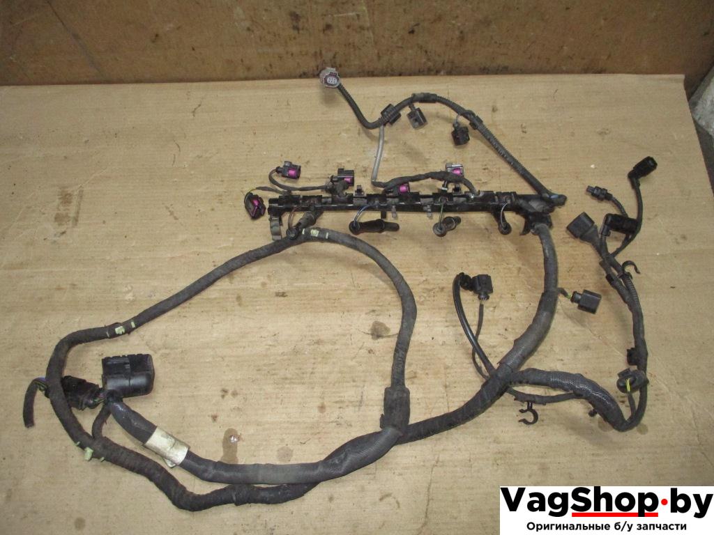 проводка двигателя Volkswagen Golf 6 поколение 2012, 1.6 л., TDi, CAY, дизель, МКПП, красный, хетчбэк 5 дв., передний привод - фото №1