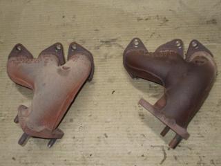 коллектор выпускной Audi Q7 4L 2008, 3.6 л., FSI, BHK, бензин, АКПП, черный, внедорожник 5 дв., полный привод, 03H253031C, 03H253032C