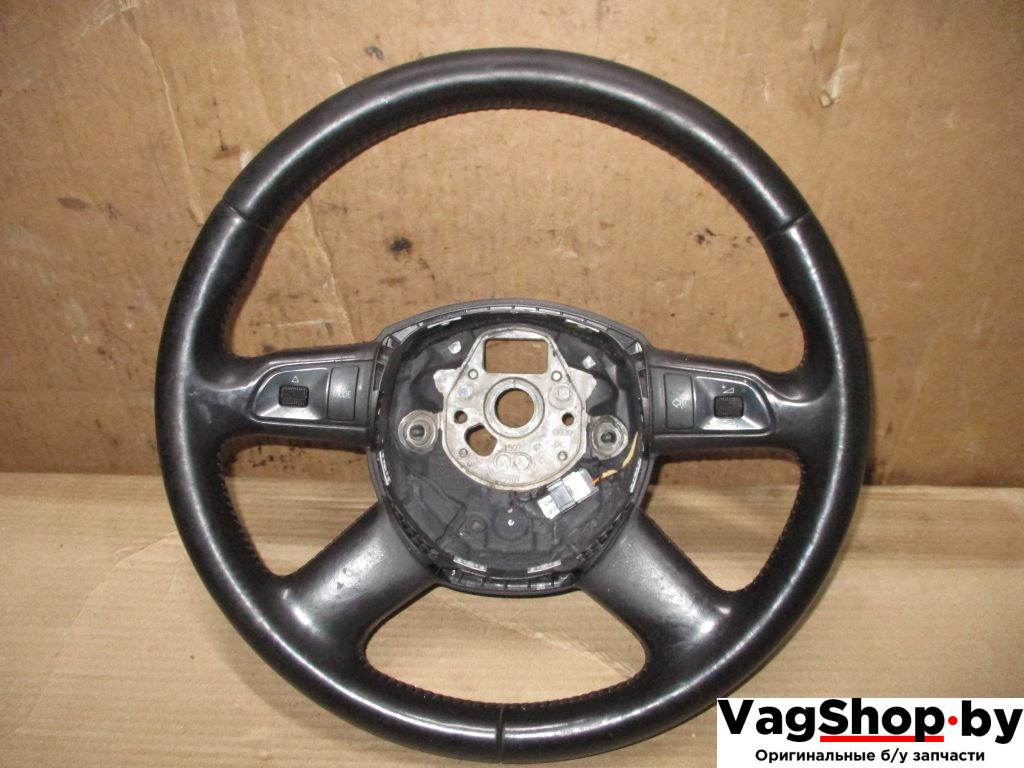 руль Audi Q7 4L 2008, 3.6 л., FSI, BHK, бензин, АКПП, черный, внедорожник 5 дв., полный привод, 4F0419091DB - фото №1