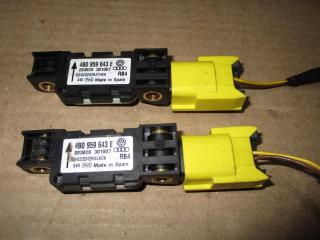 датчик удара Volkswagen Touareg 1 поколение [рестайлинг] 2008, 3.6 л., FSI, BHK, бензин, АКПП, серый, внедорожник 5 дв., полный привод, 4B0959643E