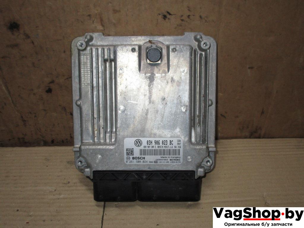 блок управления двигателем Volkswagen Touareg 2 поколение 2013, 3.6 л., FSI, CGR, бензин, АКПП, серый, внедорожник 5 дв., полный привод, 03H906023BC - фото №1