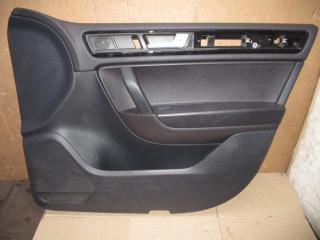 обшивка двери передняя правая Volkswagen Touareg 2 поколение 2013, 3.6 л., FSI, CGR, бензин, АКПП, серый, внедорожник 5 дв., полный привод