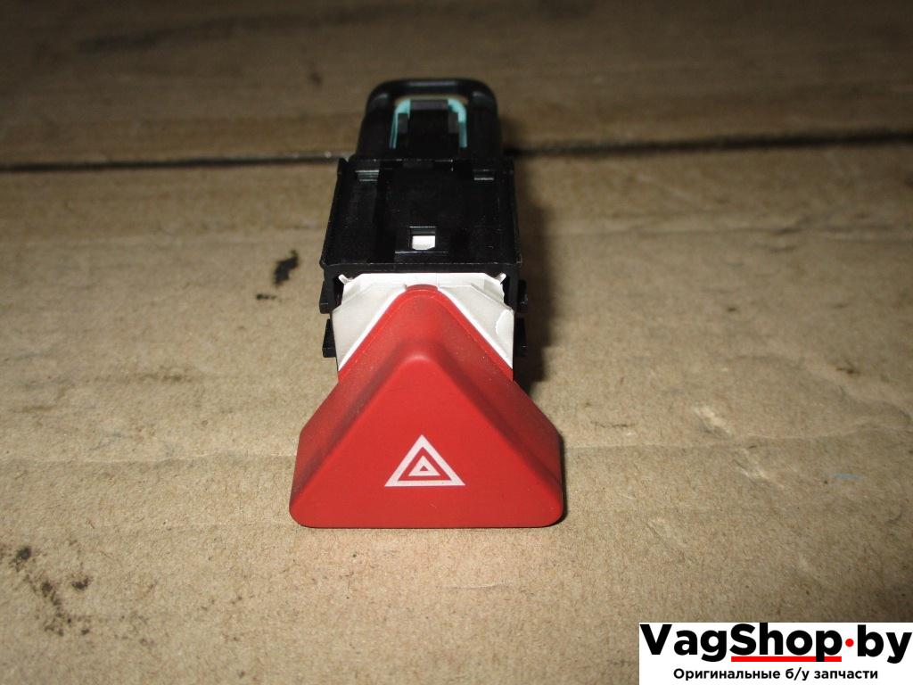 кнопка аварийной сигнализации Volkswagen Golf Plus 1 поколение 2006, 2.0 л., TDi, BKD, дизель, МКПП, черный, хетчбэк 5 дв., передний привод, 5M0953509A - фото №1