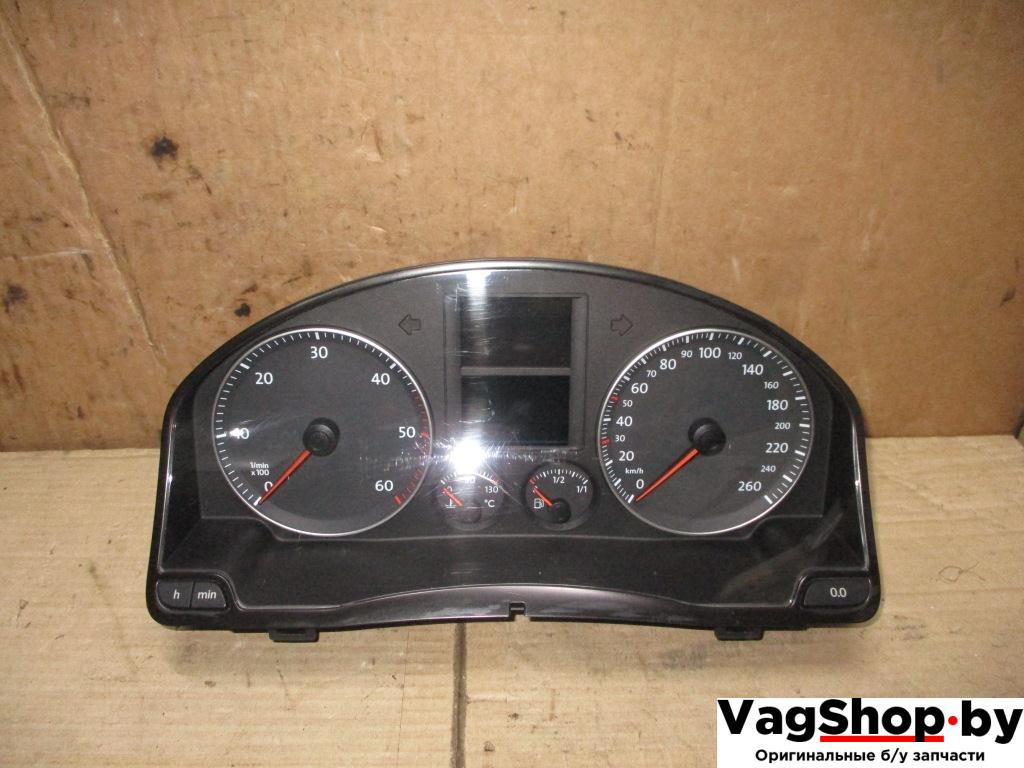 щиток приборов (приборная панель) Volkswagen Golf Plus 1 поколение 2006, 2.0 л., TDi, BKD, дизель, МКПП, черный, хетчбэк 5 дв., передний привод, 1K0920861M - фото №1