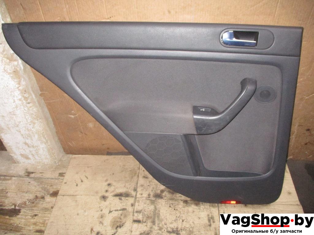 обшивка двери задняя левая Volkswagen Golf Plus 1 поколение 2006, 2.0 л., TDi, BKD, дизель, МКПП, черный, хетчбэк 5 дв., передний привод - фото №1