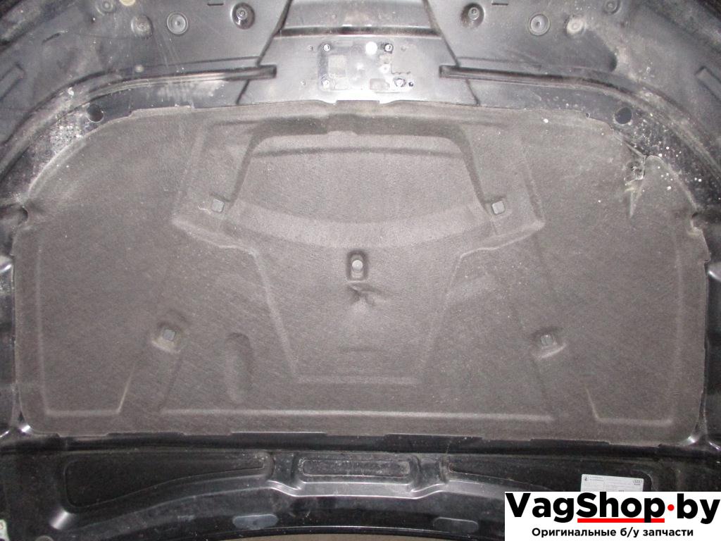 шумоизоляция капота Audi A4 B8/8K 2009, 1.8 л., TFSI, CDH, бензин, МКПП, черный, седан, передний привод - фото №1