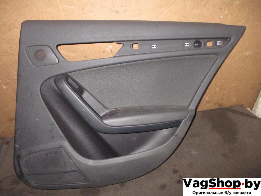 обшивка двери задняя правая Audi A4 B8/8K 2009, 1.8 л., TFSI, CDH, бензин, МКПП, черный, седан, передний привод - фото №1