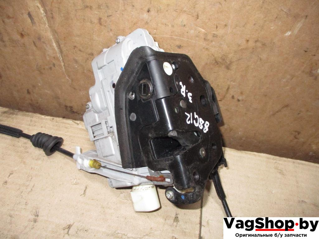 замок двери задней правой Volkswagen Passat B6 2009, 2.0 л., TDi, CBA, дизель, АКПП, серебро, седан, передний привод, 3C4839016A - фото №1