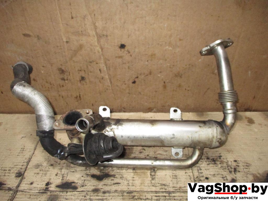 охладитель EGR / Радиатор EGR Volkswagen Passat B6 2008, 2.0 л., TDi, BMP, дизель, МКПП, черный, универсал, полный привод, 03G131512S - фото №1
