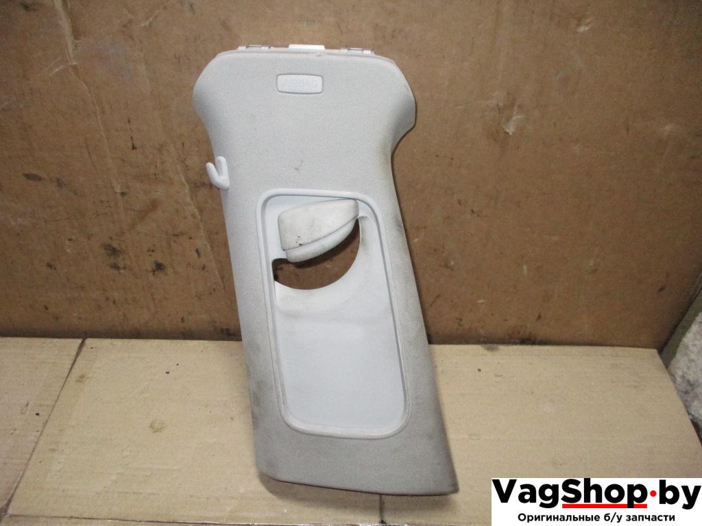 обшивка стойки центральной левой Volkswagen Passat B6 2008, 2.0 л., TDi, BMP, дизель, МКПП, черный, универсал, полный привод, 3C0868417F - фото №1