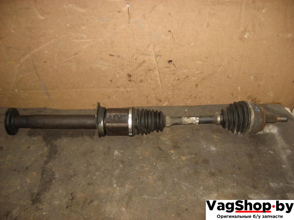 полуось передняя правая (приводной вал, ШРУС) Volkswagen Transporter T5 2007, 2.5 л., TDi, BNZ, дизель, АКПП, красный, передний привод - фото №1