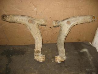 рычаг передний Volkswagen Transporter T5 2007, 2.5 л., TDi, BNZ, дизель, АКПП, красный, передний привод, 7H0407165E, 7H0407166E