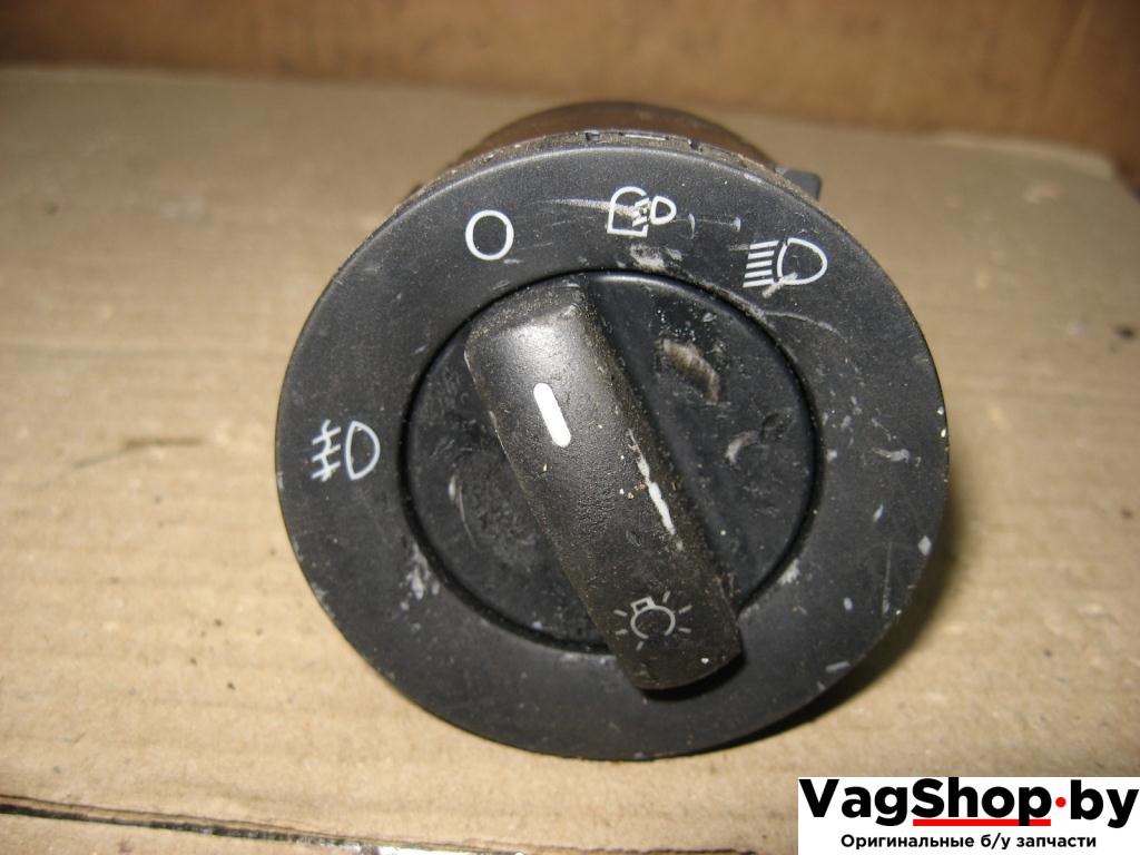 переключатель света Volkswagen Touareg 1 поколение 2004, 4.2 л., i, AXQ, бензин, АКПП, белый, внедорожник 5 дв., полный привод, 7L6941431E - фото №1