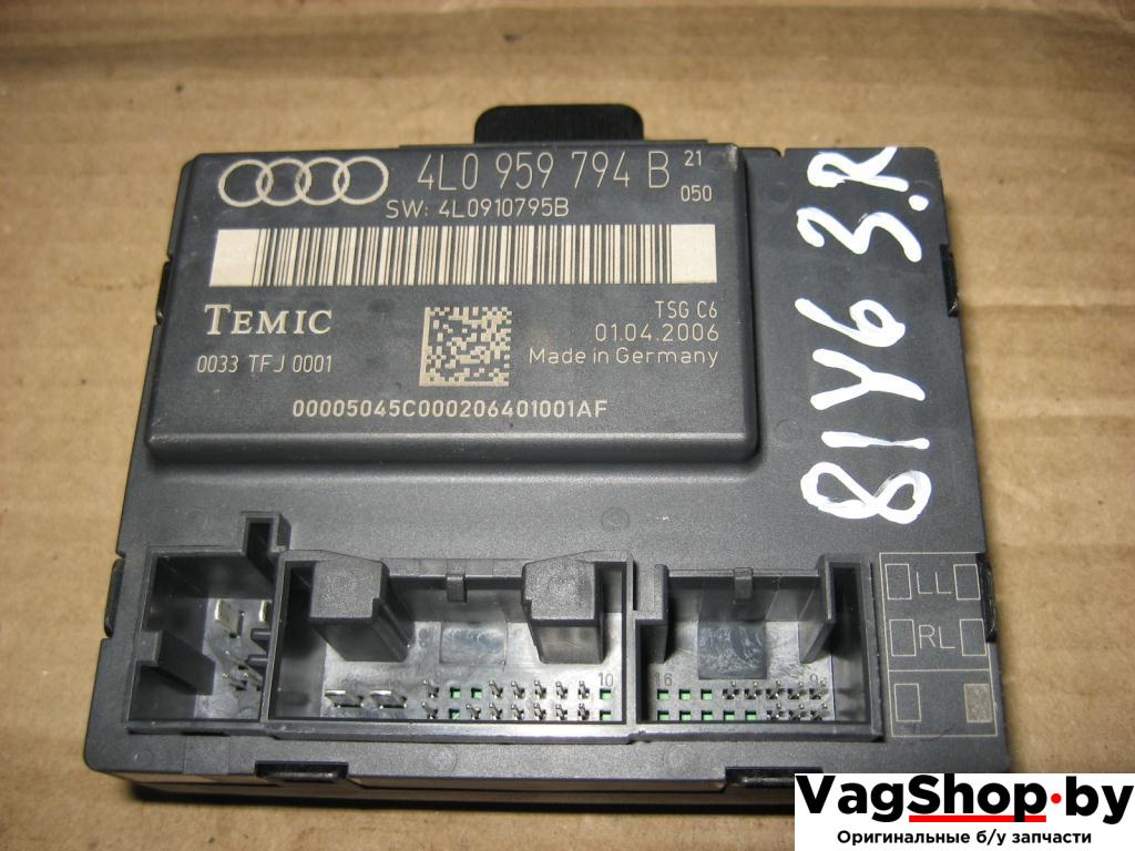 модуль управления двери Audi Q7 4L 2007, 3.0 л., TDi, BUG, дизель, АКПП, серый, внедорожник 5 дв., полный привод, 4L0959794B - фото №1