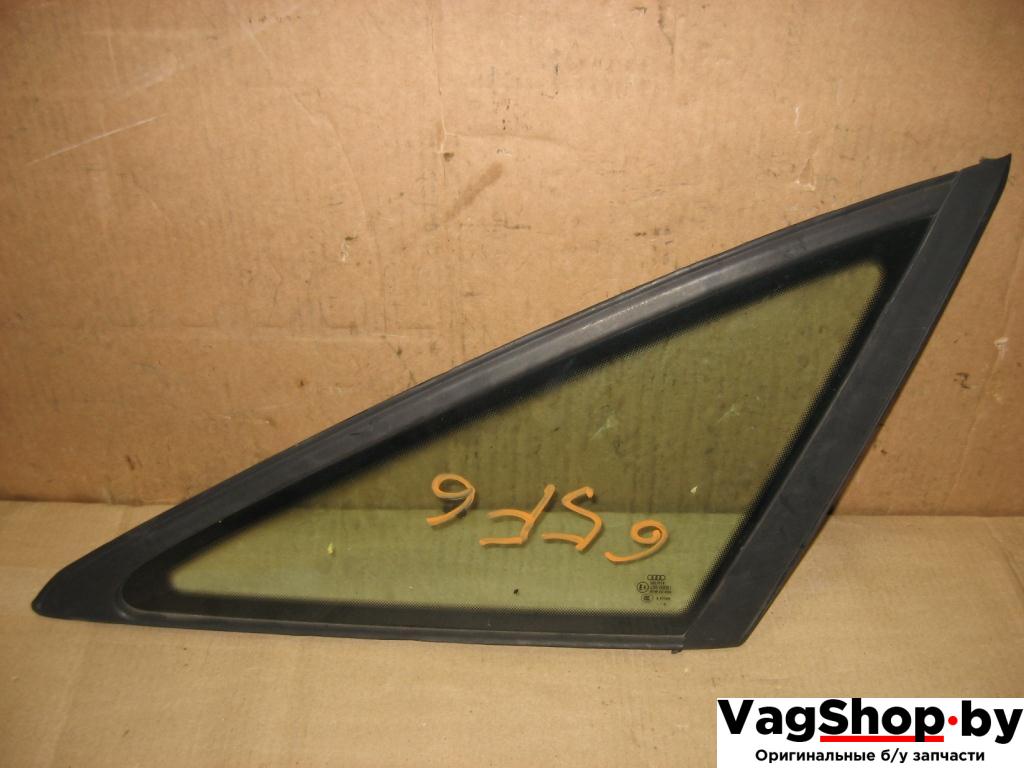 стекло кузовное боковое правое Audi A6 4F/C6 2007, 4.2 л., FSI, BVJ, бензин, АКПП, синий темный, седан, полный привод - фото №1