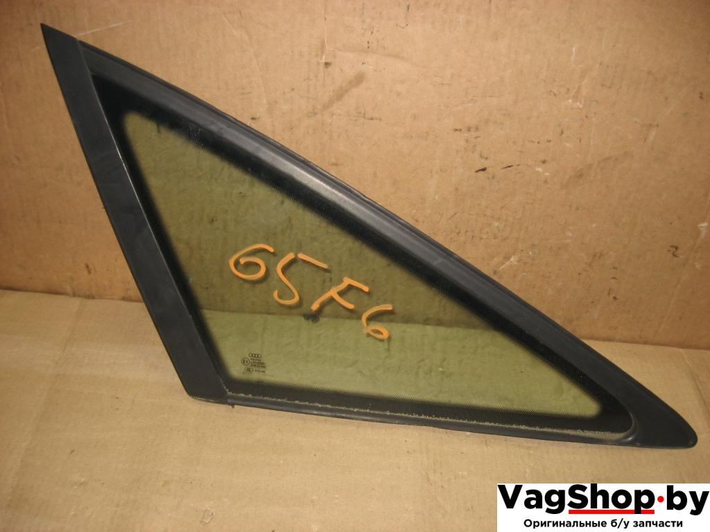 стекло кузовное боковое левое Audi A6 4F/C6 2007, 4.2 л., FSI, BVJ, бензин, АКПП, синий темный, седан, полный привод - фото №1