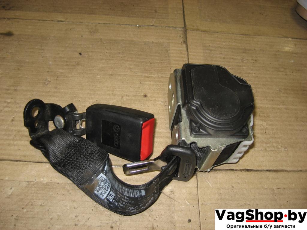 ремень безопасности Volkswagen Passat B6 2009, 1.4 л., TSI, бензин, газ, АКПП, черный, универсал, передний привод, 3C0857807S - фото №1