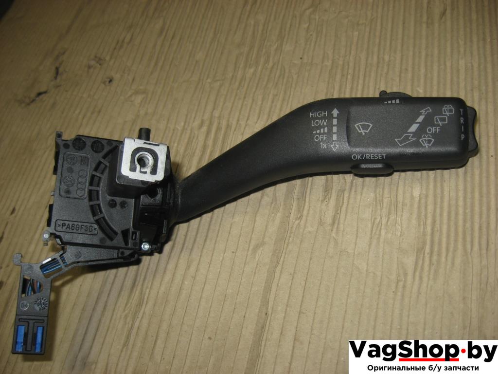 переключатель дворников Volkswagen Golf Plus 1 поколение 2008, 1.9 л., TDi, BLS, дизель, МКПП, серый, хетчбэк 5 дв., передний привод, 1K0953519J - фото №1