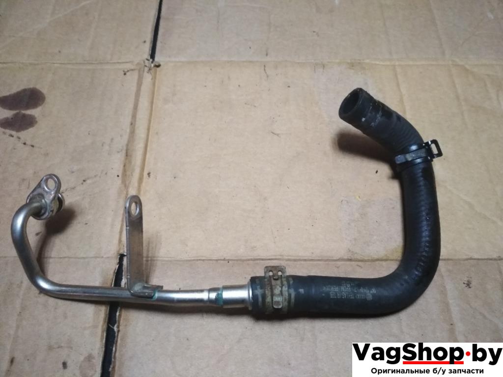 трубка охлаждающей жидкости Volkswagen Golf 6 поколение 2010, 1.4 л., TSI, CAX, бензин, МКПП, серебро, универсал, передний привод, 03C121497D - фото №1