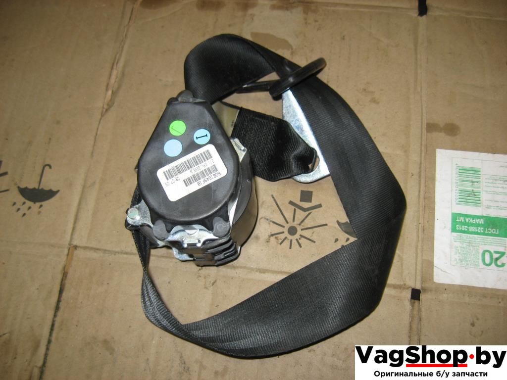 ремень безопасности Volkswagen Golf 6 поколение 2010, 1.4 л., TSI, CAX, бензин, МКПП, серебро, универсал, передний привод, 1K9857805, 1K9857806 - фото №1