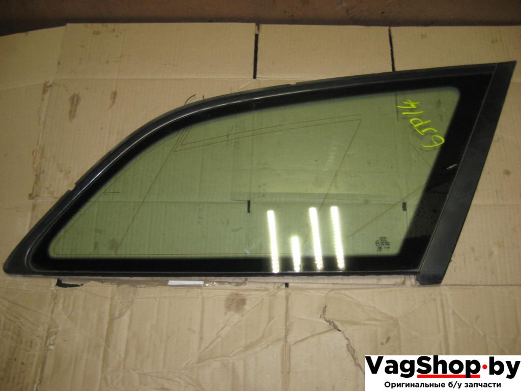 стекло кузовное боковое правое Audi A6 4F/C6 2006, 3.2 л., FSI, AUK, бензин, АКПП, черный, универсал, полный привод - фото №1