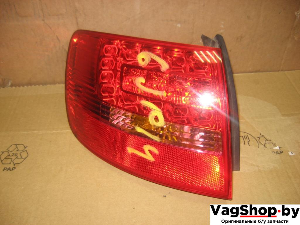 фонарь задний левый Audi A6 4F/C6 2006, 3.2 л., FSI, AUK, бензин, АКПП, черный, универсал, полный привод, 4F9945095B - фото №1