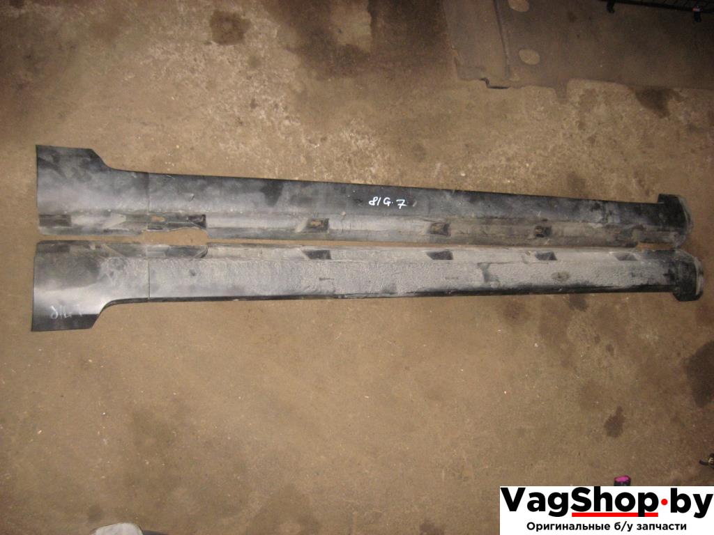 накладка на порог Volkswagen Passat B6 2010, 1.4 л., TSI, бензин, газ, АКПП, белый, универсал, передний привод - фото №1