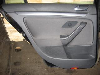 обшивка двери задняя левая Volkswagen Golf 5 поколение 2007, 1.9 л., TDi, BLS, дизель, МКПП, черный, универсал, передний привод