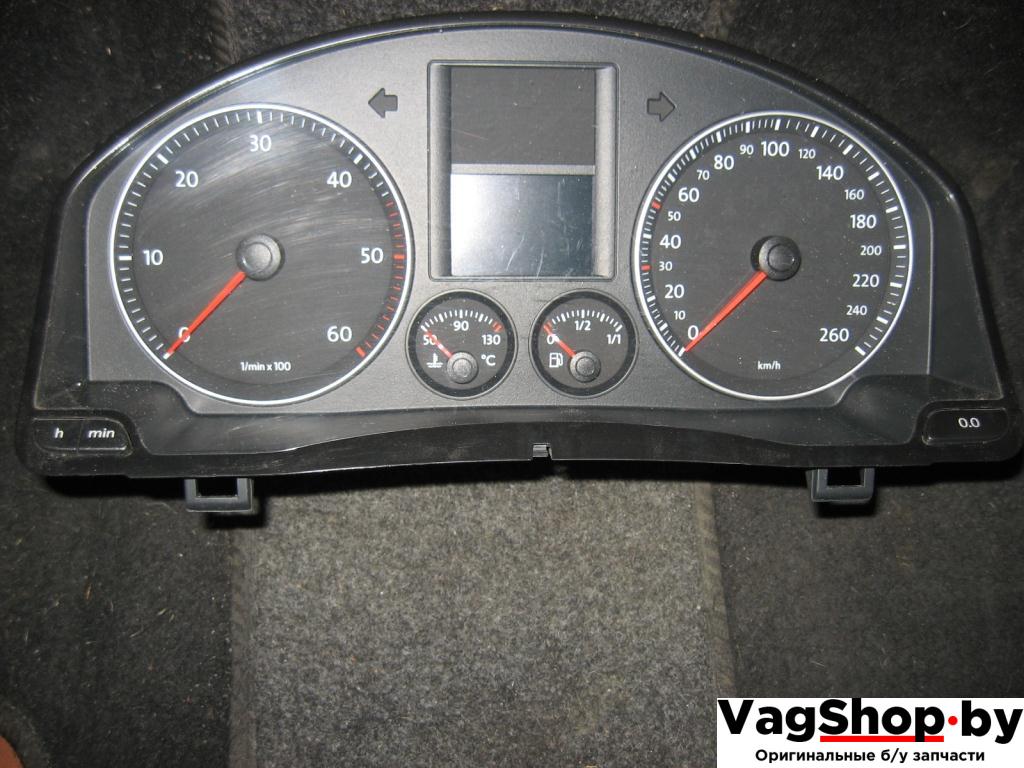 щиток приборов (приборная панель) Volkswagen Golf Plus 1 поколение 2006, 1.9 л., TDi, BLS, дизель, МКПП, серый, хетчбэк 5 дв., передний привод, 1K0920863B - фото №1