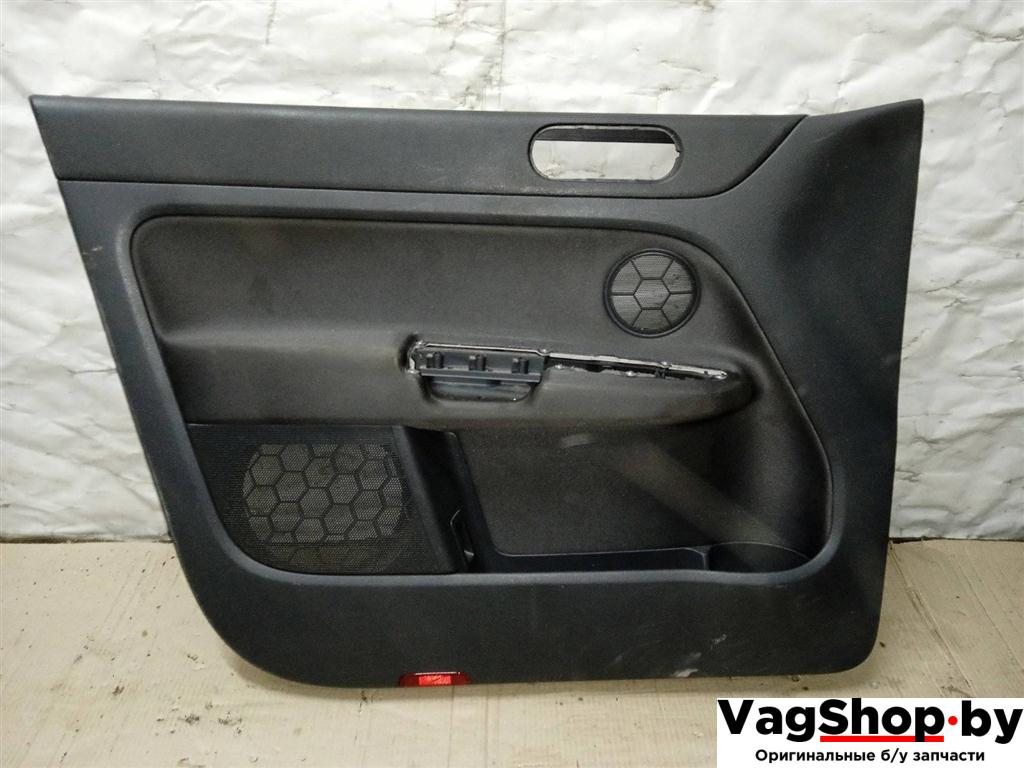 обшивка двери передняя левая Volkswagen Golf Plus 1 поколение 2006, 1.9 л., TDi, BLS, дизель, МКПП, серый, хетчбэк 5 дв., передний привод - фото №1