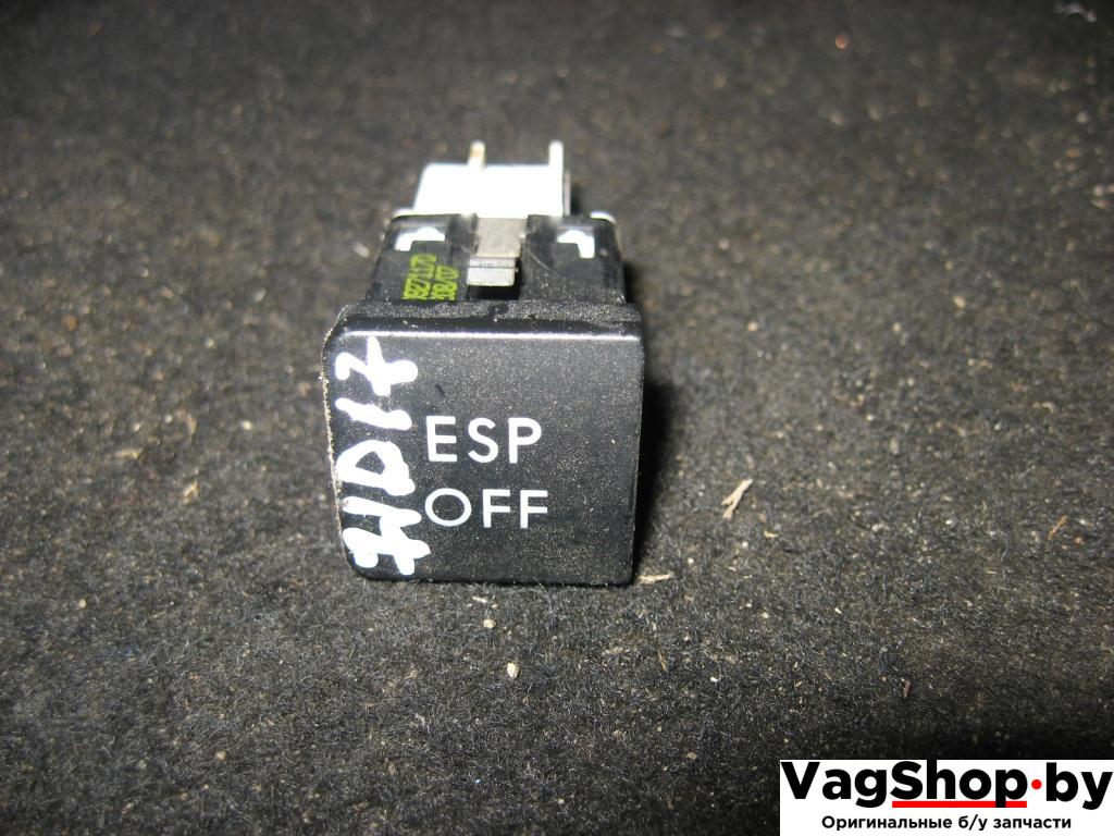 Кнопка антипробуксовочной системы (ABS/ESP) Volkswagen Golf 5 поколение 2008, 1.9 л., TDi, BLS, дизель, МКПП, белый, хетчбэк 5 дв., передний привод, 1K0927117D - фото №1