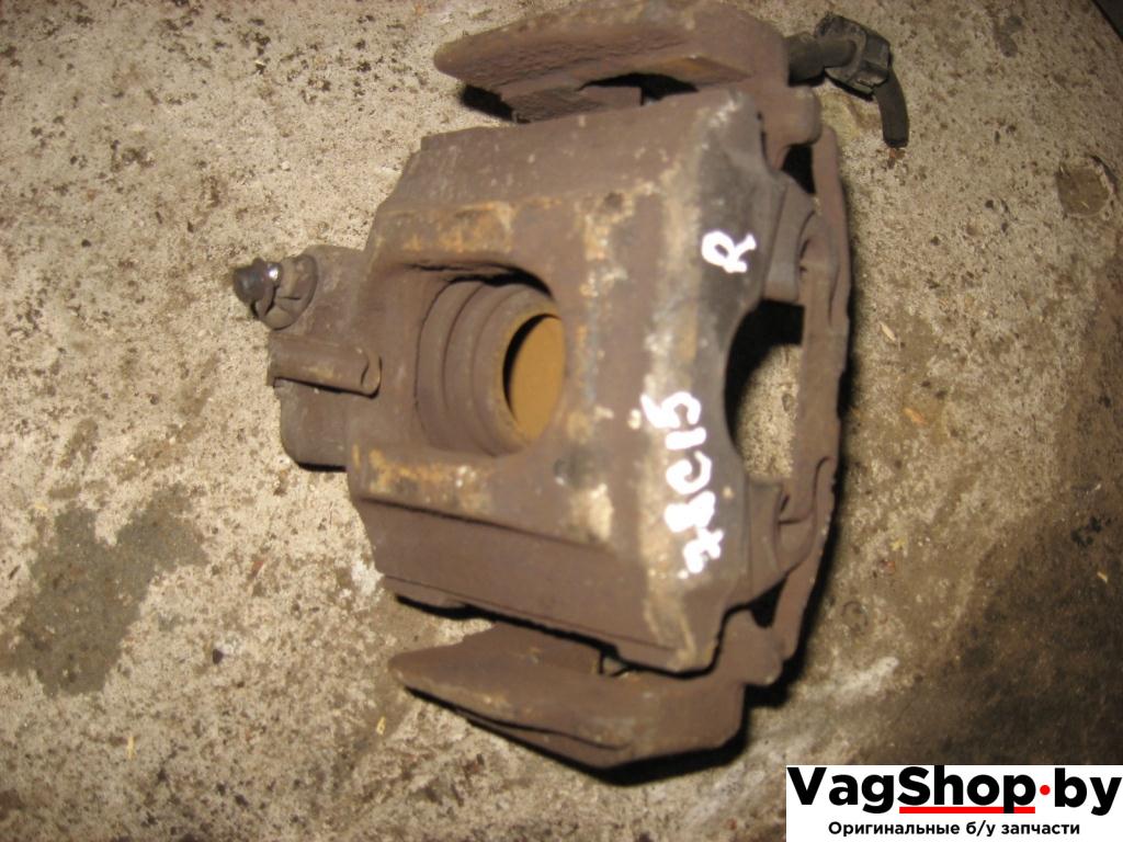 суппорт задний правый Volkswagen Transporter T5 2005, 2.5 л., TDi, AXD, дизель, МКПП, белый, передний привод - фото №1