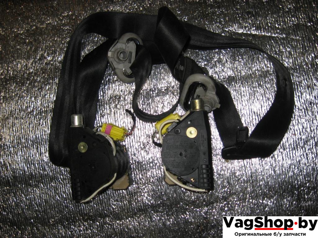 ремень безопасности Volkswagen Transporter T5 2005, 2.5 л., TDi, AXD, дизель, МКПП, белый, передний привод - фото №1
