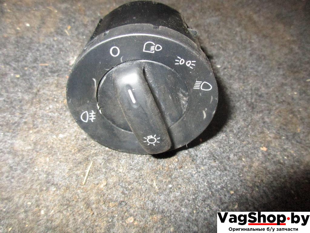 переключатель света Volkswagen Passat B6 2006, 2.0 л., TFSI, BWA, бензин, МКПП, серый, универсал, передний привод, 1K0941431 - фото №1