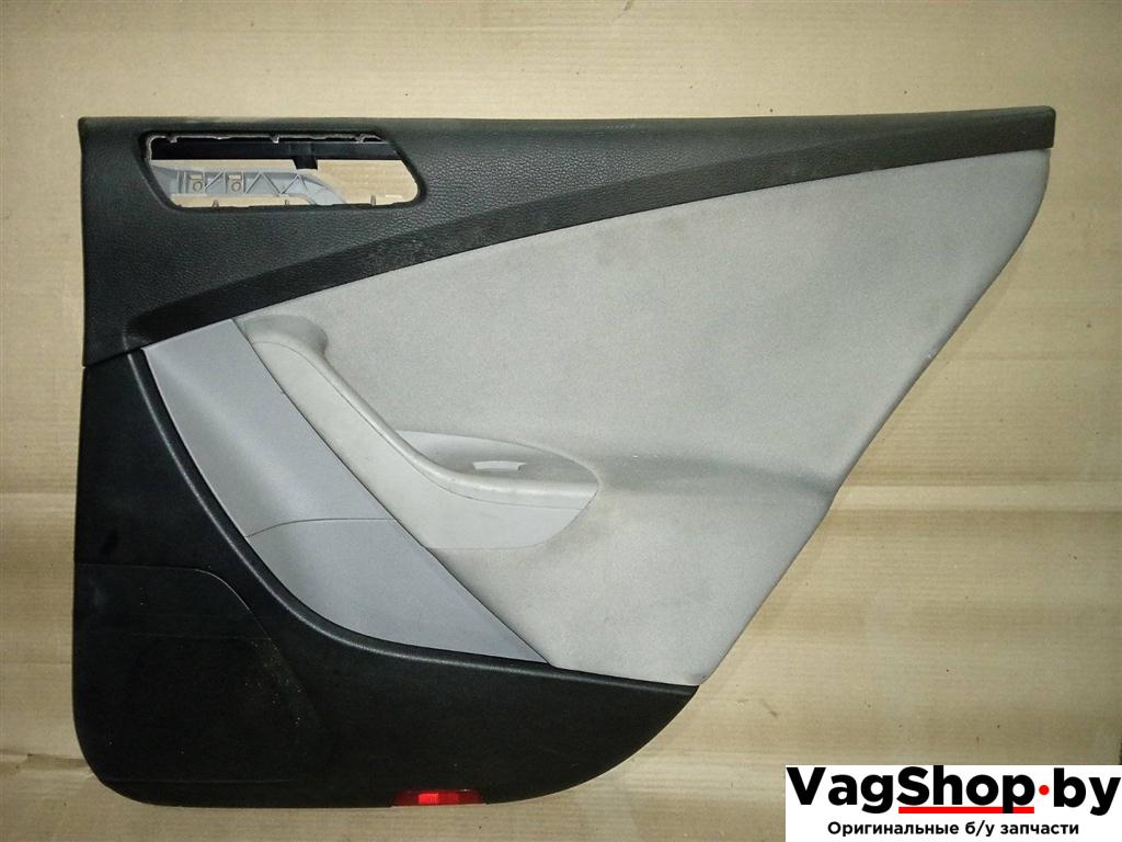 обшивка двери задняя правая Volkswagen Passat B6 2006, 2.0 л., TFSI, BWA, бензин, МКПП, серый, универсал, передний привод - фото №1