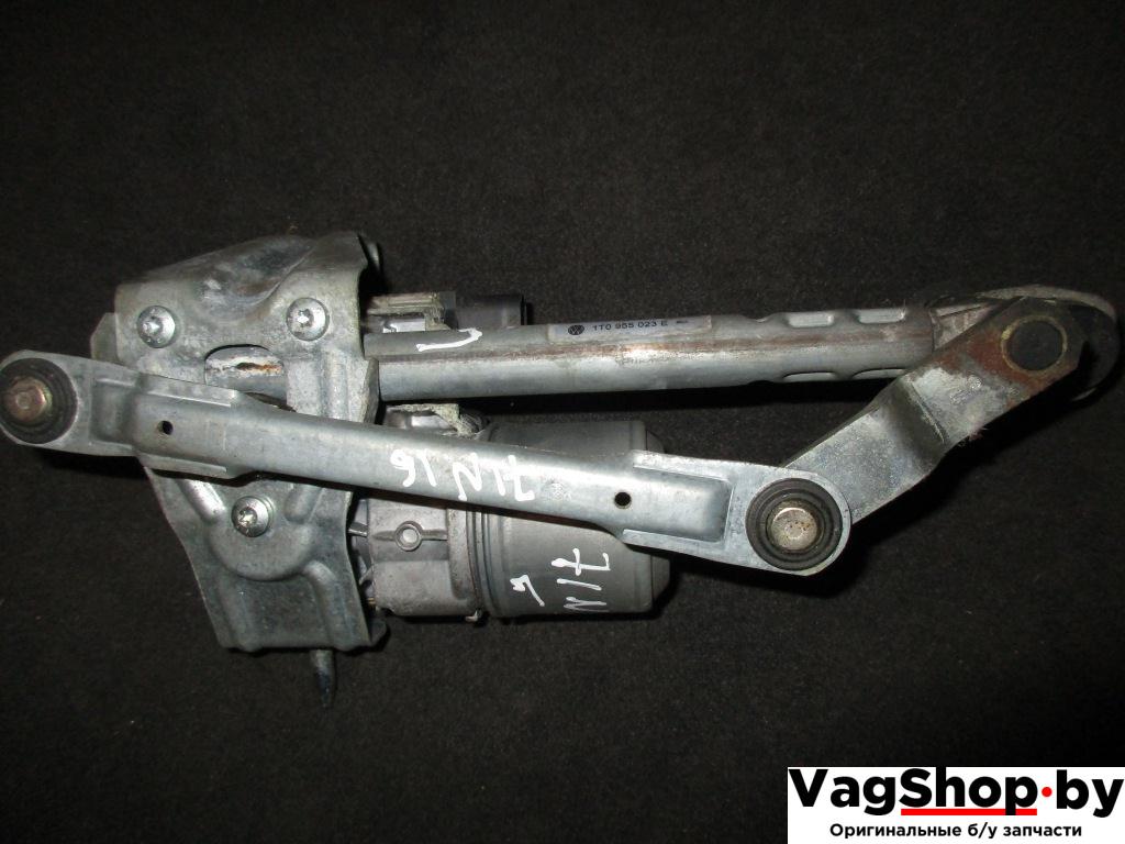 механизм стеклоочистителя (трапеция дворников) Volkswagen Touran 1 поколение 2004, 2.0 л., TDi, BKD, дизель, АКПП, серебро, минивэн, передний привод, 1T0955023E - фото №1
