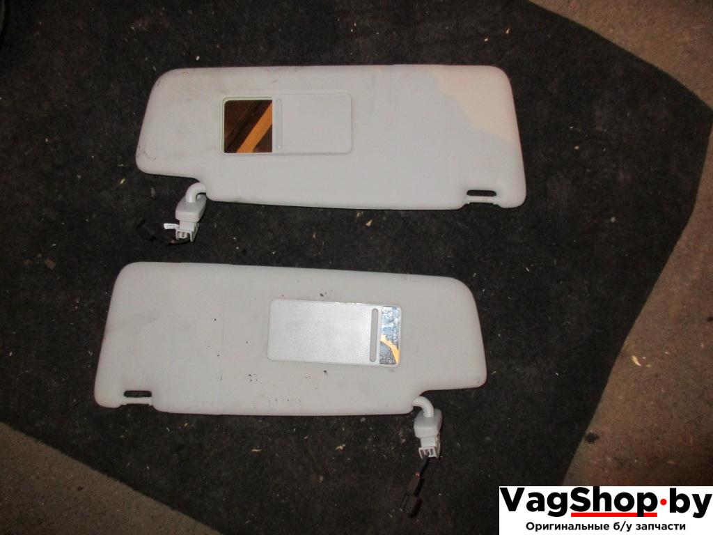 козырек солнцезащитный Volkswagen Touran 1 поколение 2004, 2.0 л., TDi, BKD, дизель, АКПП, серебро, минивэн, передний привод - фото №1