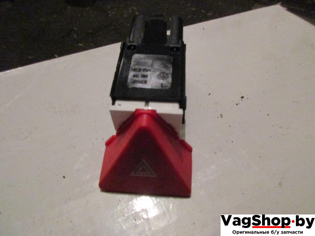 кнопка аварийной сигнализации Volkswagen Touran 1 поколение 2006, 1.9 л., TDi, BKC, дизель, МКПП, серебро, минивэн, передний привод, 1T0953509 - фото №1