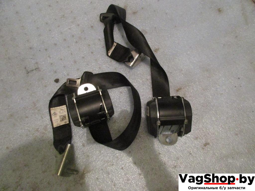 ремень безопасности Volkswagen Golf 5 поколение 2007, 1.9 л., TDi, BLS, дизель, МКПП, черный, универсал, передний привод - фото №1