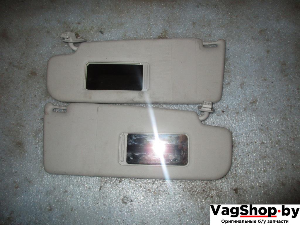 козырек солнцезащитный Volkswagen Golf Plus 1 поколение 2007, 1.9 л., TDi, BLS, дизель, МКПП, серебро, хетчбэк 5 дв., передний привод - фото №1