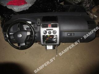 панель передняя салона (торпедо) Volkswagen Touran 1 поколение [рестайлинг] 2008, 2.0 л., TDi, BMM, дизель, АКПП, серый, минивэн, передний привод