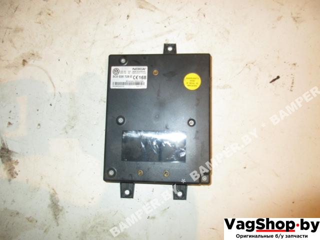 блок управления телефоном Volkswagen Passat B6 2007, 2.0 л., TDi, BMP, дизель, МКПП, черный, седан, передний привод, 3C0035729E - фото №1