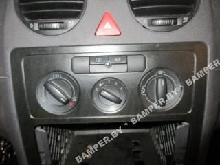 блок управления печки / климат-контроля Volkswagen Caddy 3 поколение 2006, 1.9 л., TDi, BJB, дизель, МКПП, синий светлый, минивэн, передний привод