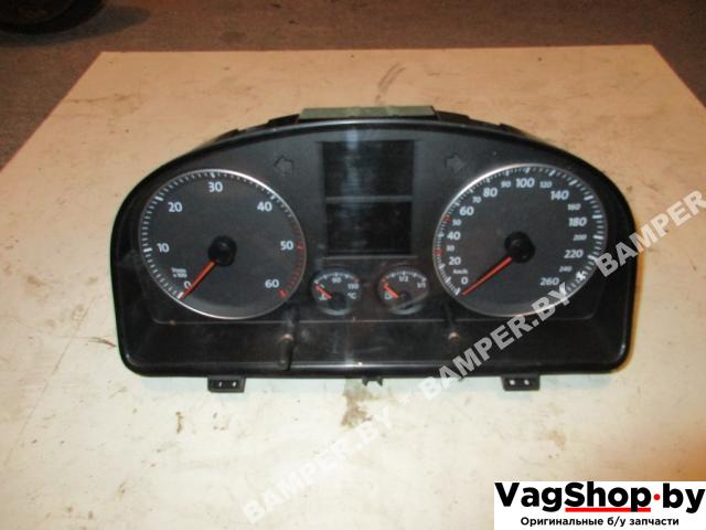 щиток приборов (приборная панель) Volkswagen Caddy 3 поколение 2006, 1.9 л., TDi, BJB, дизель, МКПП, синий светлый, минивэн, передний привод, 1T0920851C - фото №1
