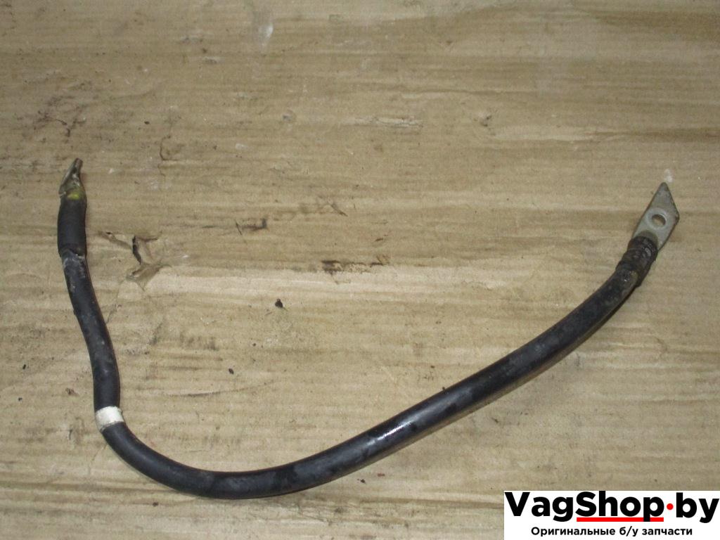 минусовой провод аккумулятора Volkswagen Touareg 2 поколение 2013, 3.6 л., FSI, CGR, бензин, АКПП, серый, внедорожник 5 дв., полный привод, 7P6971537D - фото №1