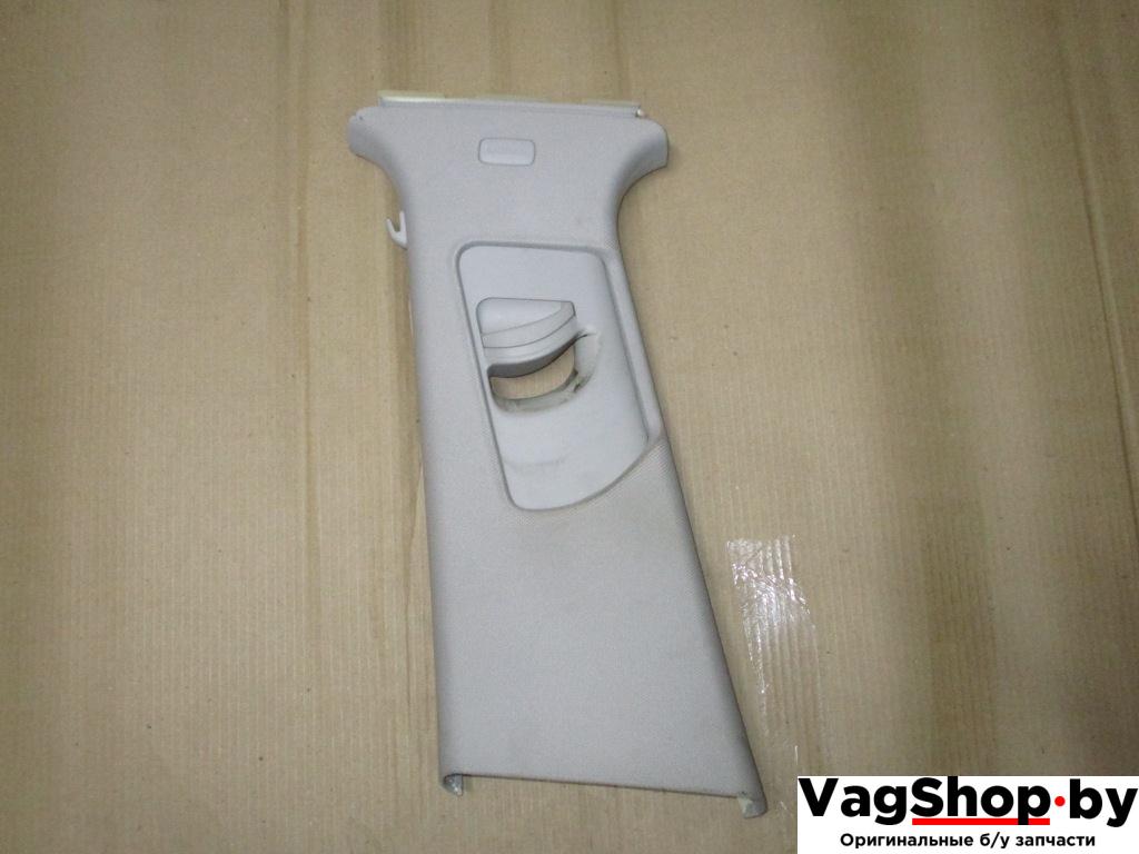 обшивка стойки центральной левой Audi A6 4F/C6 2007, 2.8 л., FSI, BDX, бензин, АКПП, черный, универсал, передний привод, 4F08672431NC - фото №1