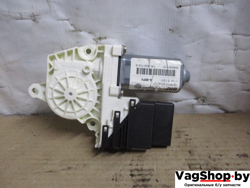 моторчик стеклоподъемника задний правый Volkswagen Touran 1 поколение 2005, 2.0 л., TDi, AZV, дизель, МКПП, черный, минивэн, передний привод, 1K0959704B - фото №1