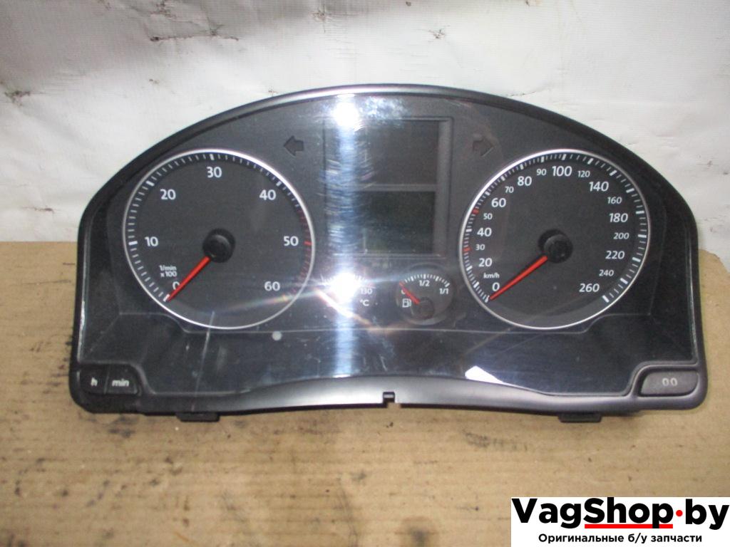 щиток приборов (приборная панель) Volkswagen Golf Plus 1 поколение 2005, 1.9 л., TDi, BKC, дизель, МКПП, серый, хетчбэк 5 дв., передний привод, 1K0920861M - фото №1